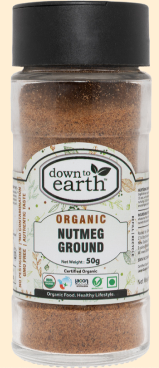 DTE Organic Nutmeg Ground 50g
