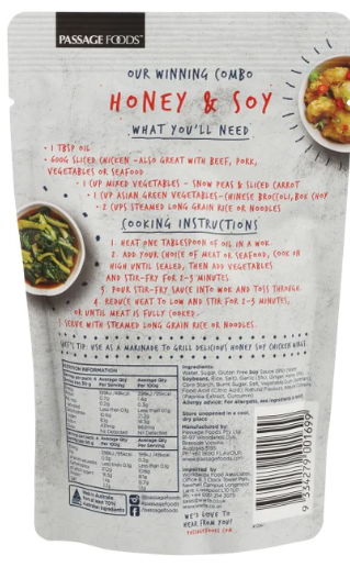 Passage Honey Soy Chicken Stirfry Sauce 200G