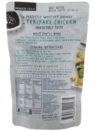 PassageTeriyaki Chicken Sauce 200G