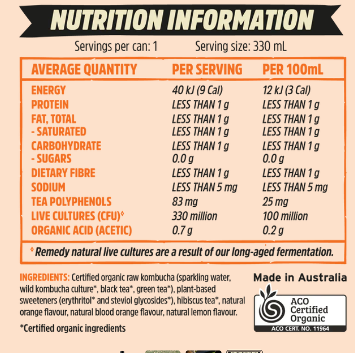 Kombucha Orange Squeeze