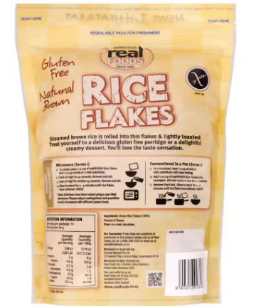 Real Foods Rice Flakes 500g
