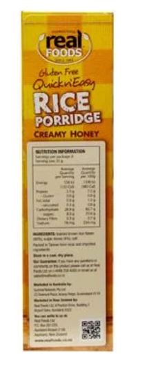 Real Foods Rice Porridge 280g