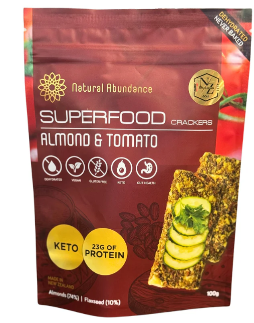 NA Superfood Crackers - Almond & Tomato 100g