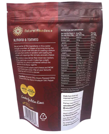 NA Superfood Crackers - Almond & Tomato 100g