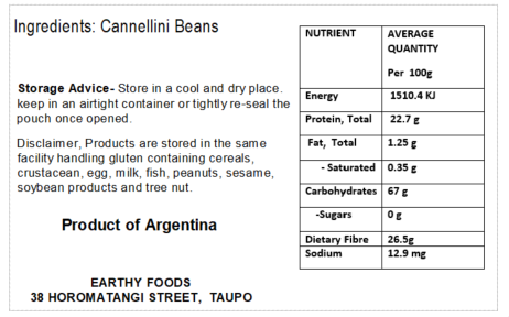 Earthy Cannellini Beans 2Kg