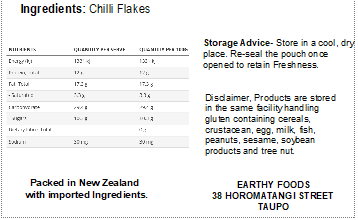 Earthy Chilli Flakes 50GM