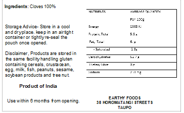 Earthy Clove Whole 50g