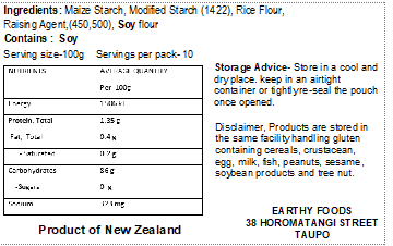 Earthy Gluten Free Flour