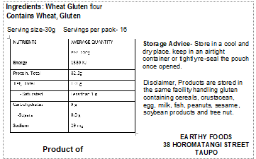 Earthy Gluten Wheat Flour 1kg