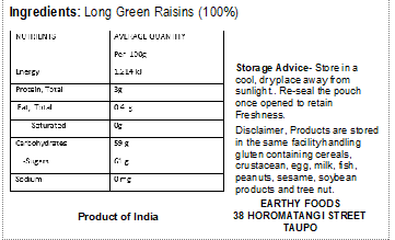 Earthy Green Raisins