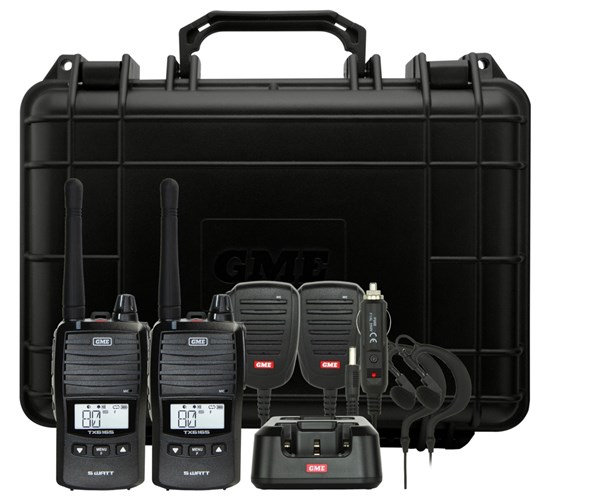 GME 5W UHF Handheld Radio TX6165 Twin Pack