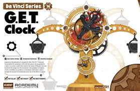 Academy Da Vinci Series number 14 - G.E.T. Clock- snap kits