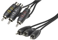 LEAD A/V RCA 3PLG - 3PLG PIG/B 1.5M