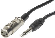 LEAD AUDIO PLG 6.5MM MONO- SKT XLR/3P 6M