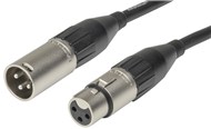 LEAD AUDIO MIC BAL XLR PLG-SKT 6M BLK