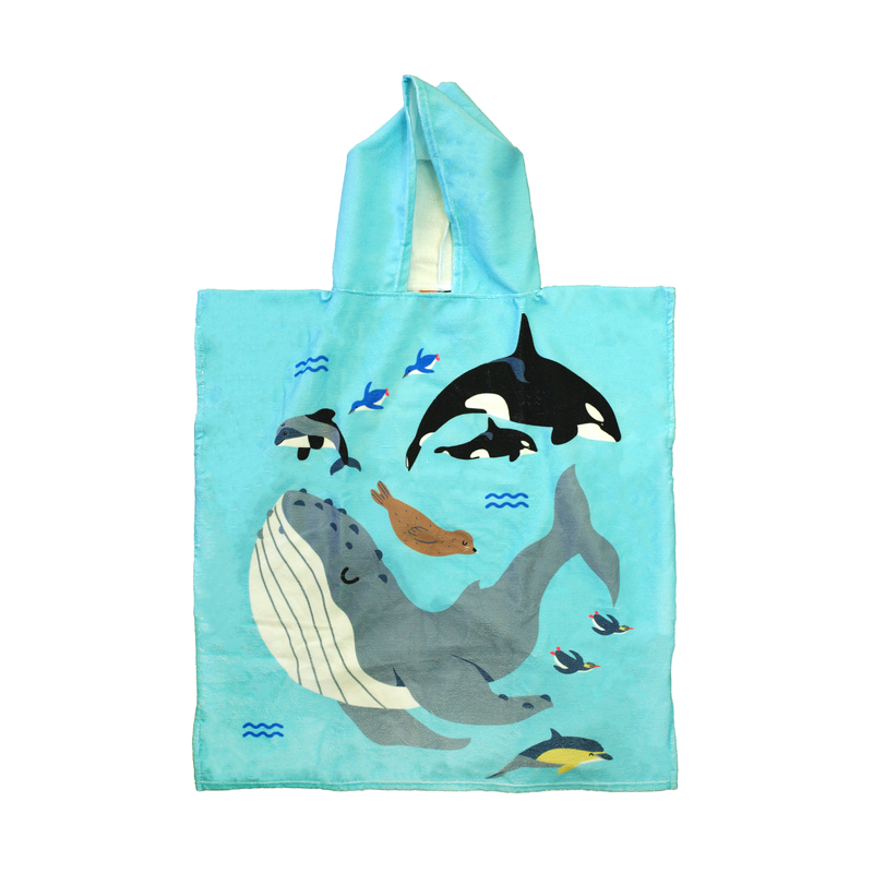 Toweling Hoodie - Kids Orca 5-7