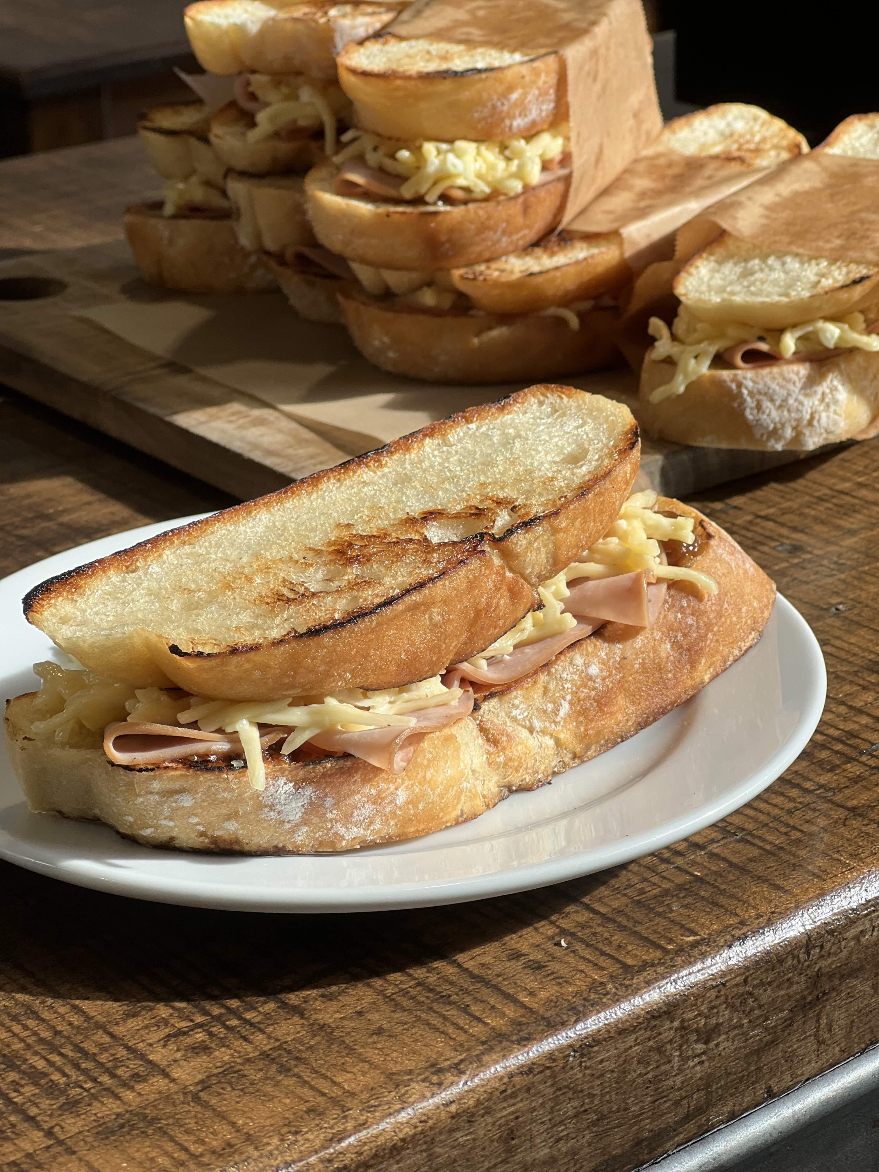 Ham Cheese Onion Toastie