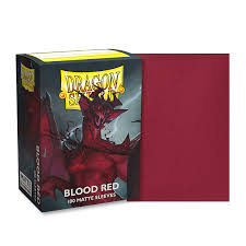 Dragon Shield Sleeves- Blood Red 100 Matt