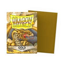 Dragon Shield Sleeves- Gold 100 Matt