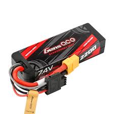 Gens Ace 2200mAh 2S 7.4V 60C Hard case Lipo GA2200-2S60-HC-EC3
