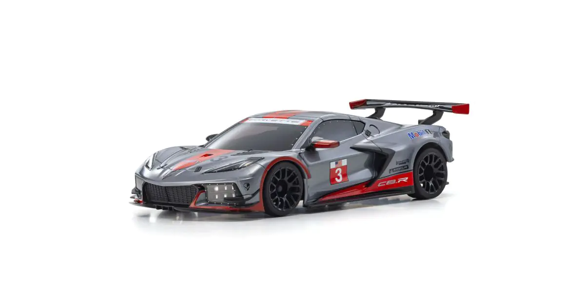 Kyosho MINI-Z RWD MR-04 CHEVROLET® CORVETTE® C8.R #3 Gunmetal / Red 32356GMR-B