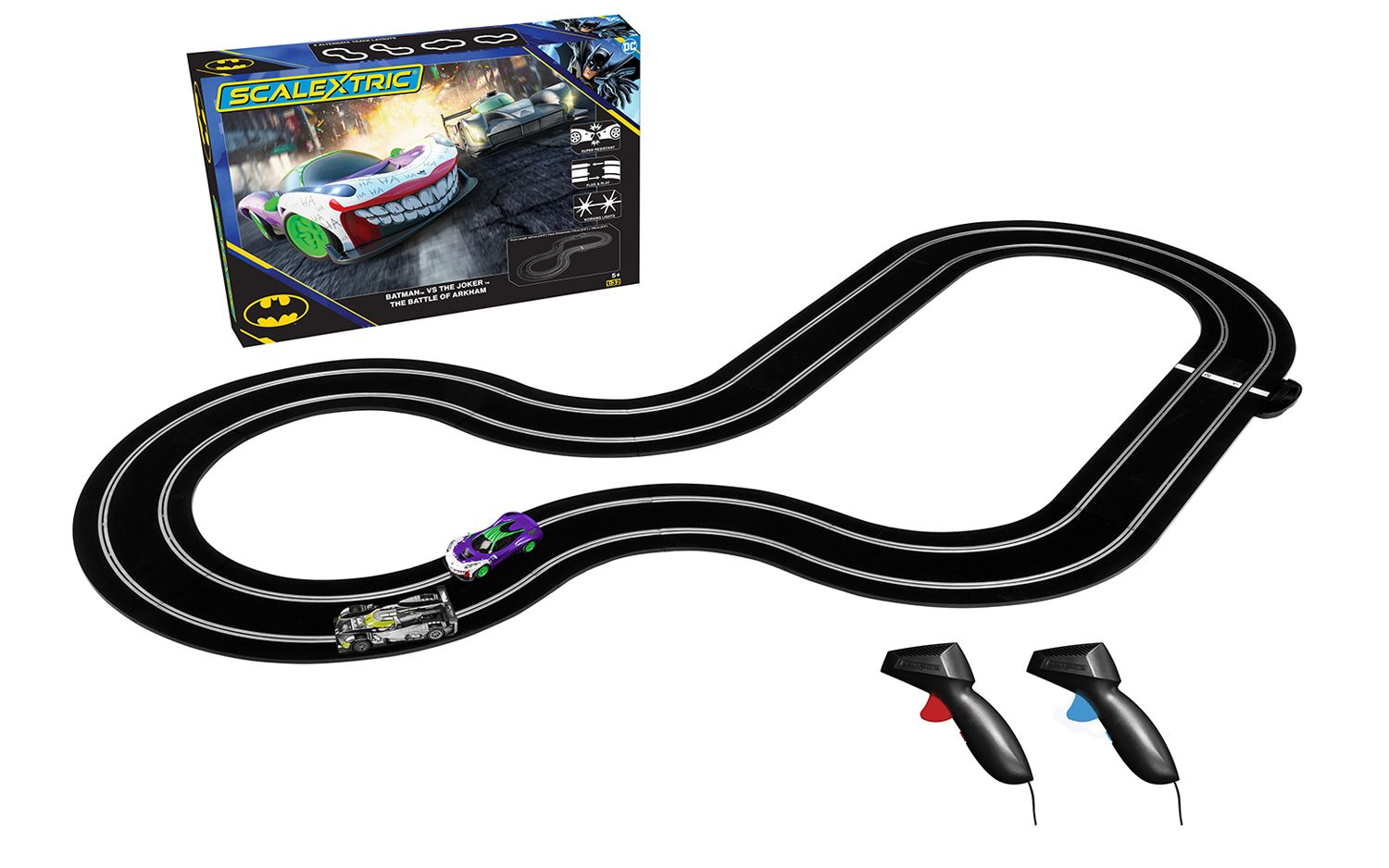Scalextric 1:32 Batman vs the Joker Battle of Arkham set C1438