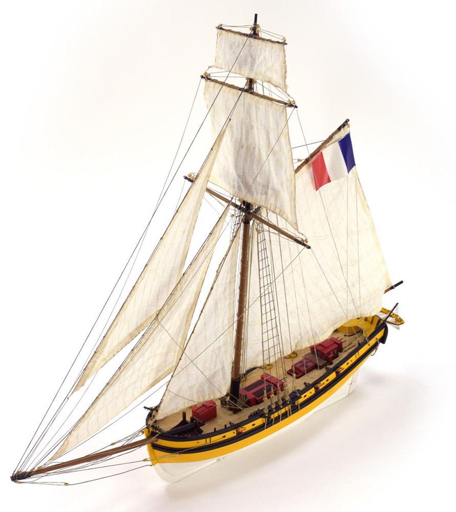 Artesania Latina 1/50 Corsair Cutter Le Renard. Wooden Model Ship Kit
