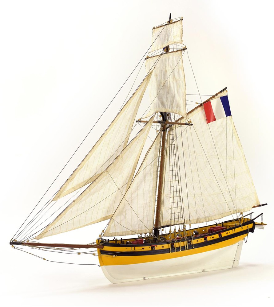 Artesania Latina 1/50 Corsair Cutter Le Renard. Wooden Model Ship Kit