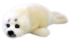 Antics Wildlife Series - Silky Soft Seal 25cm white
