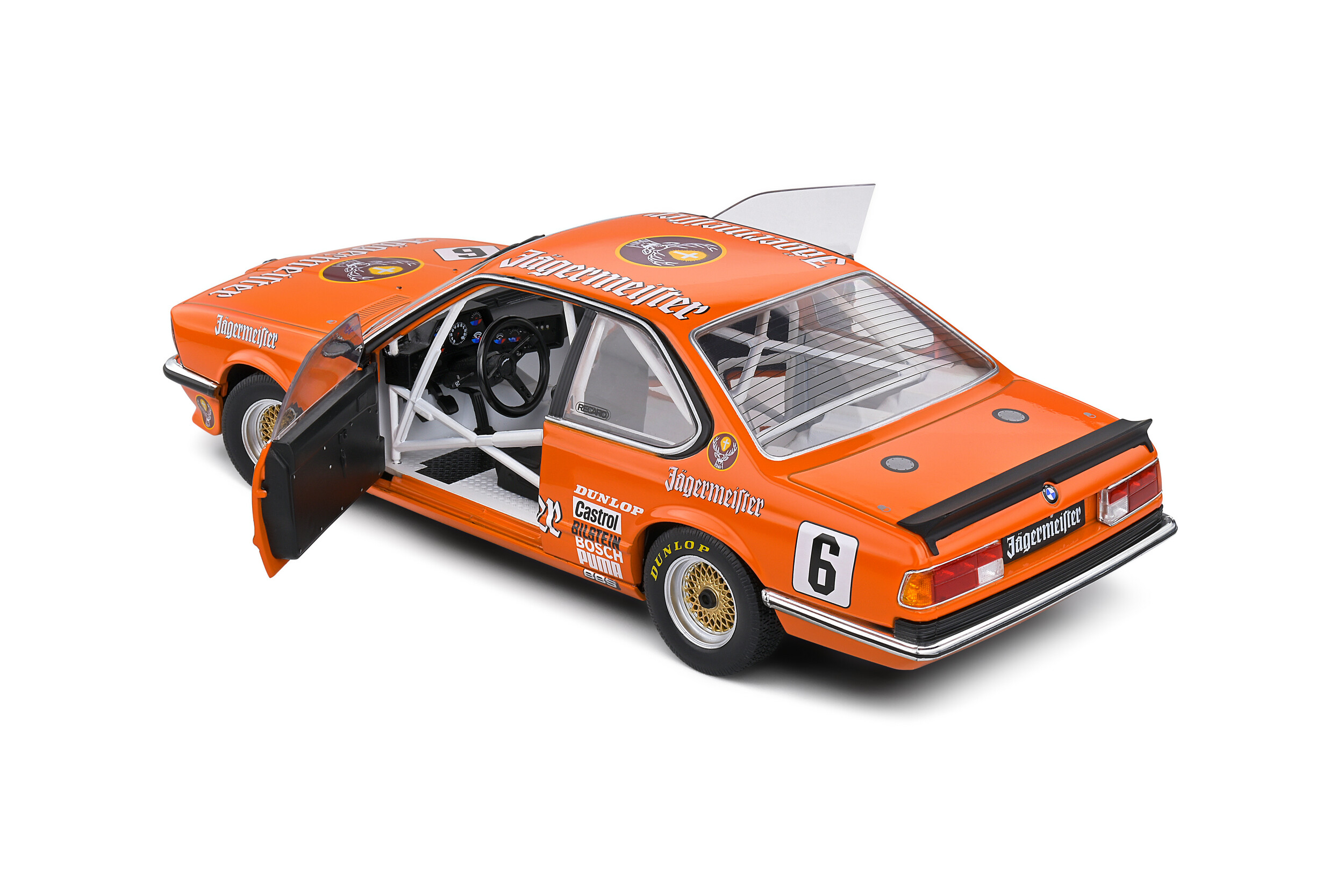 Solido 1:18 1984 BMW 635 CSI (E24) Orange #6 H Stuck Euro Touring Car Champion