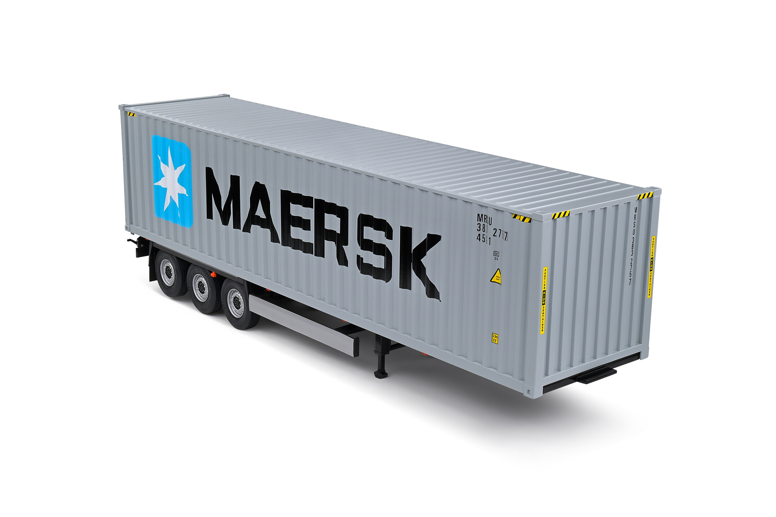Solido 1:24 2021 Container trailer with Grey Maersk Container