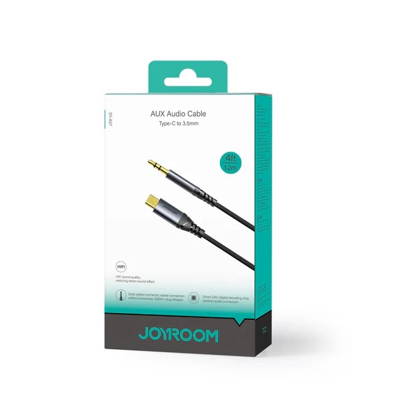 JOYROOM Type-C To 3.5mm Audio Cable HIFI 1.2M SY-A07