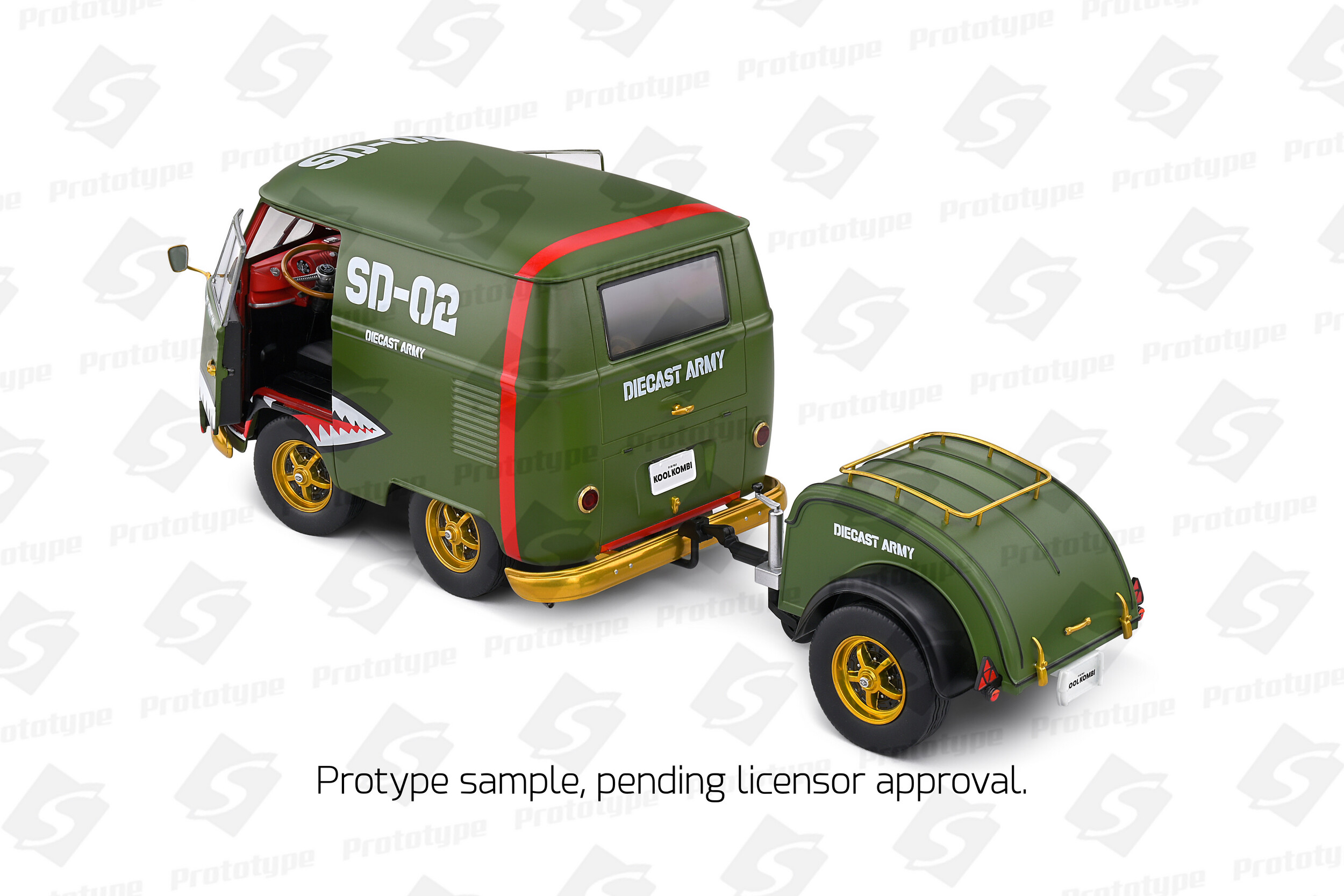 Solido 1:18 1950 VW Kool Kombi Green