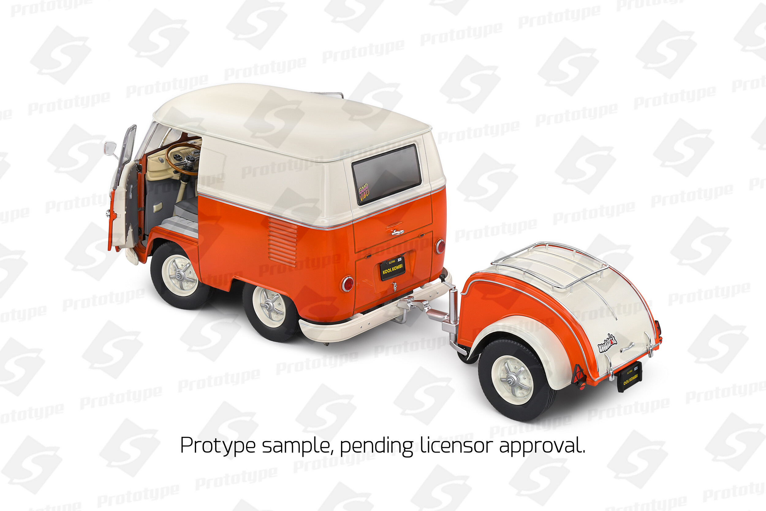 Solido 1:18 1950 VW Kool Kombi Orange & White