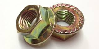 Flange Nuts, M4x0.7mm thread - Zinc Coated