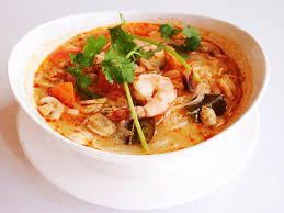 S4. Tom Yum soup with Rice noodles and ........