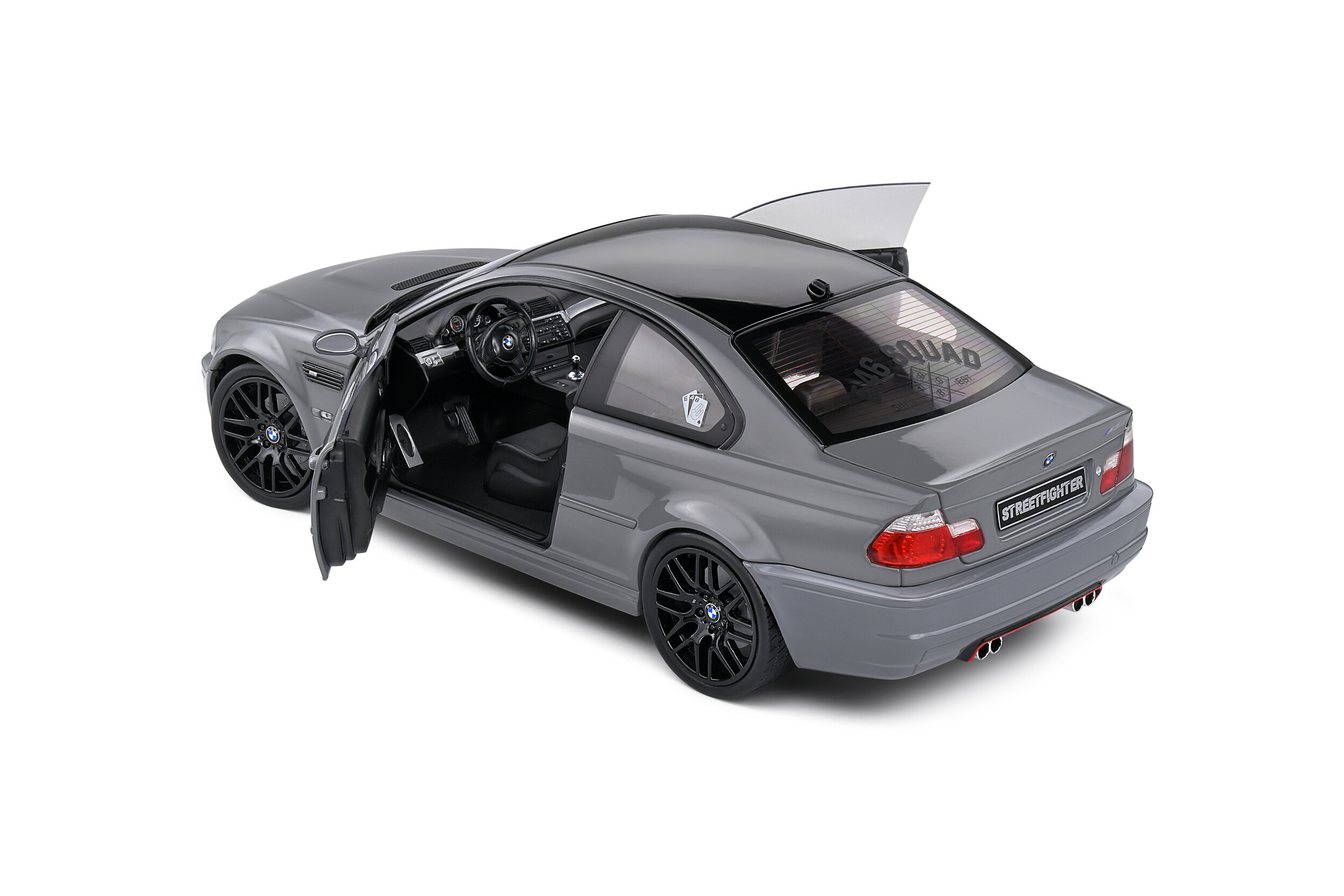 Solido 1:18 2000 BMW E46 M3 Coupe Streetfighter - Nardo Grey