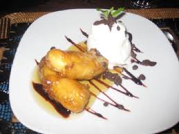 D01.Deep fried banana with Ice Cream