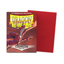 Dragon Shield Sleeves- Crimson  100 Matt