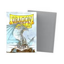 Dragon Shield Sleeves- Silver  100 Matt