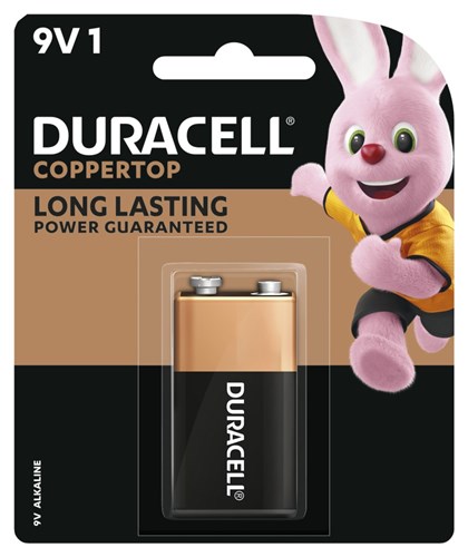 DURACELL COPPERTOP 9V PK1