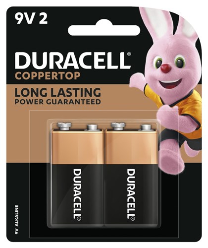 DURACELL COPPERTOP 9V PK2