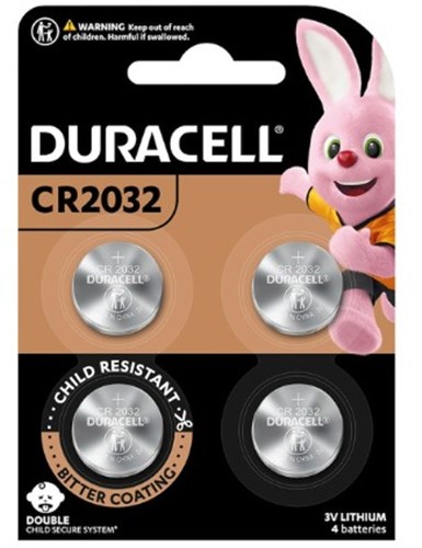 DURACELL SPECIALTY CR2032 PK4