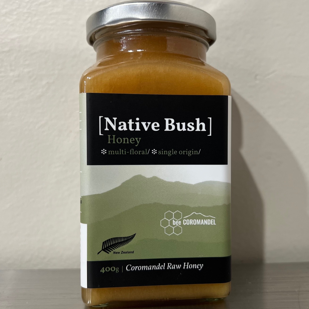 Bee Coromandel Native Bush Raw Honey 400g