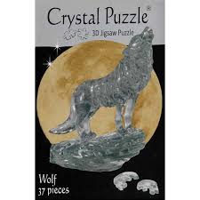 Crystal Puzzle Wolf Black