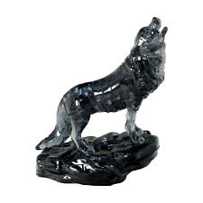 Crystal Puzzle Wolf Black
