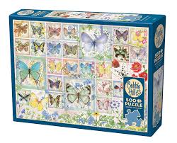 Cobble Hill  Butterfly Tiles  500 pcs Compact