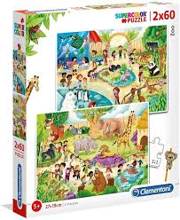 Clementoni - Lo Zoo 2 x 60 pc Puzzles