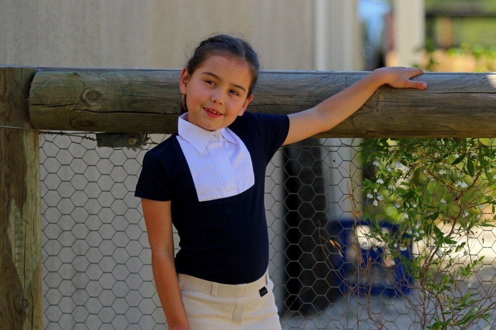 LP Design White Childs Collar Shirt Size 12