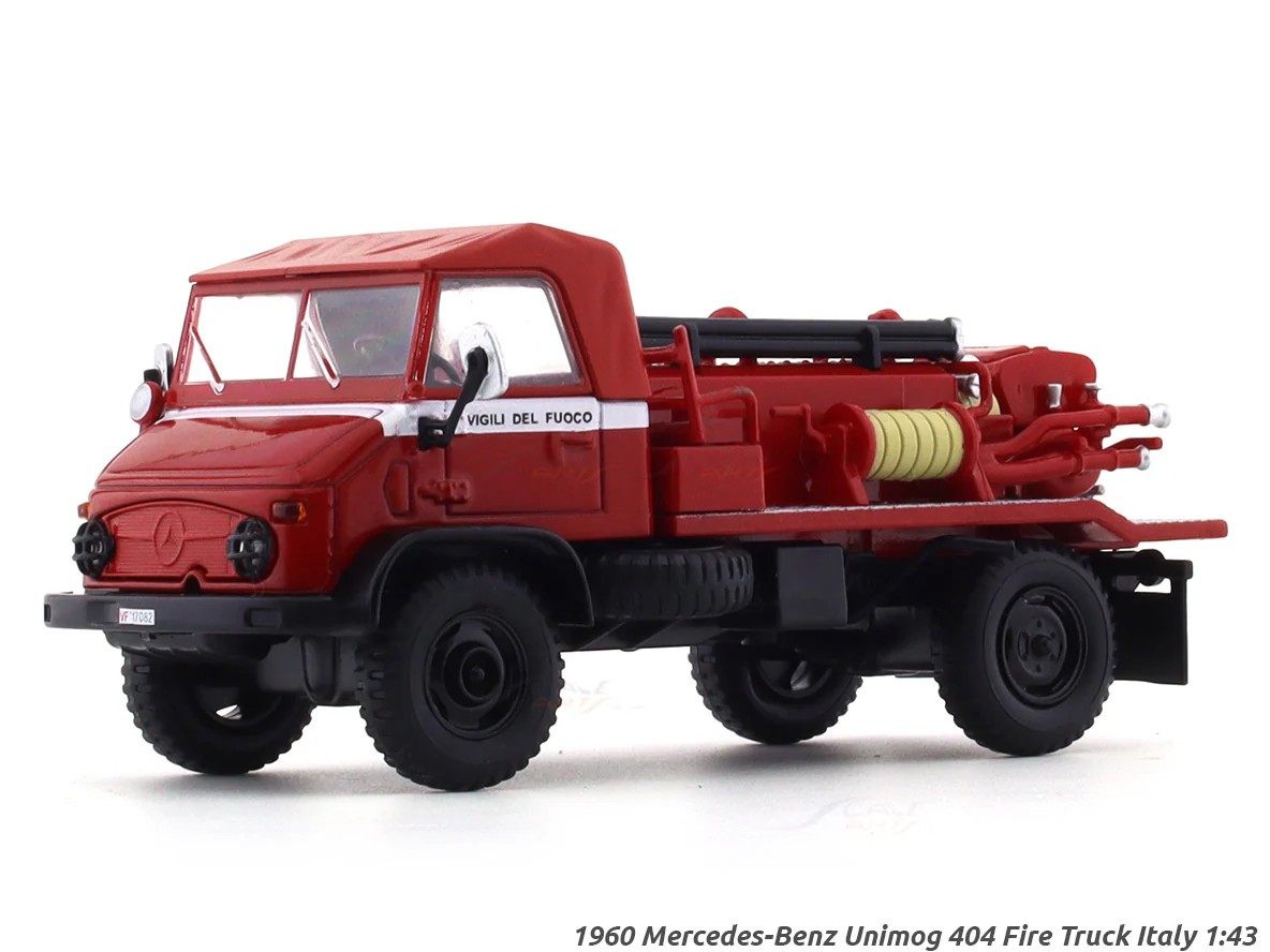 Altaya 1:43 1960 Mercedes-Benz Unimog 404 Fire Truck Italy
